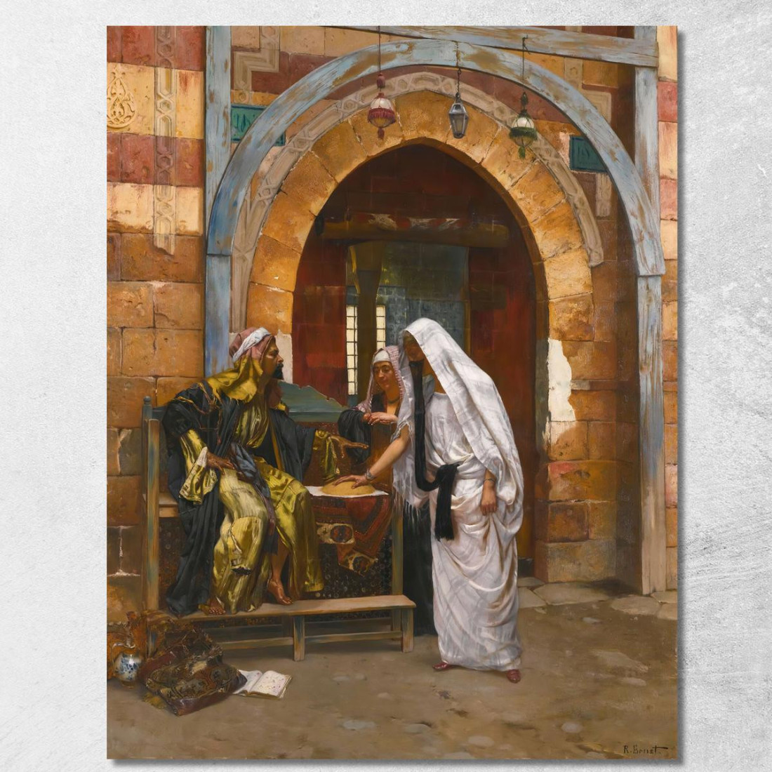 La Chiromante Rudolf Ernst rer45 quadro stampato su tela La Chiromante Rudolf Ernst rer45 quadro stampato su tela