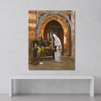 La Chiromante Rudolf Ernst rer45 quadro stampato su tela