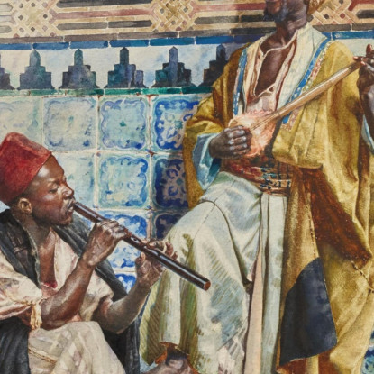 I Musicisti 2 Rudolf Ernst rer52 quadro stampato su tela