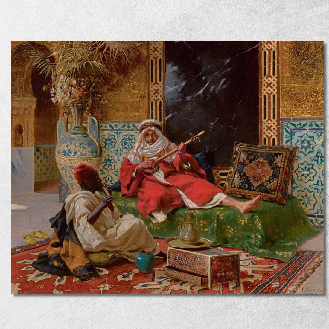 I Musicisti Rudolf Ernst rer53 quadro stampato su tela I Musicisti Rudolf Ernst rer53 quadro stampato su tela