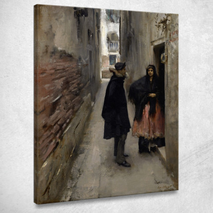 Una Strada A Venezia John Singer Sargent jss4 quadro stampato su tela