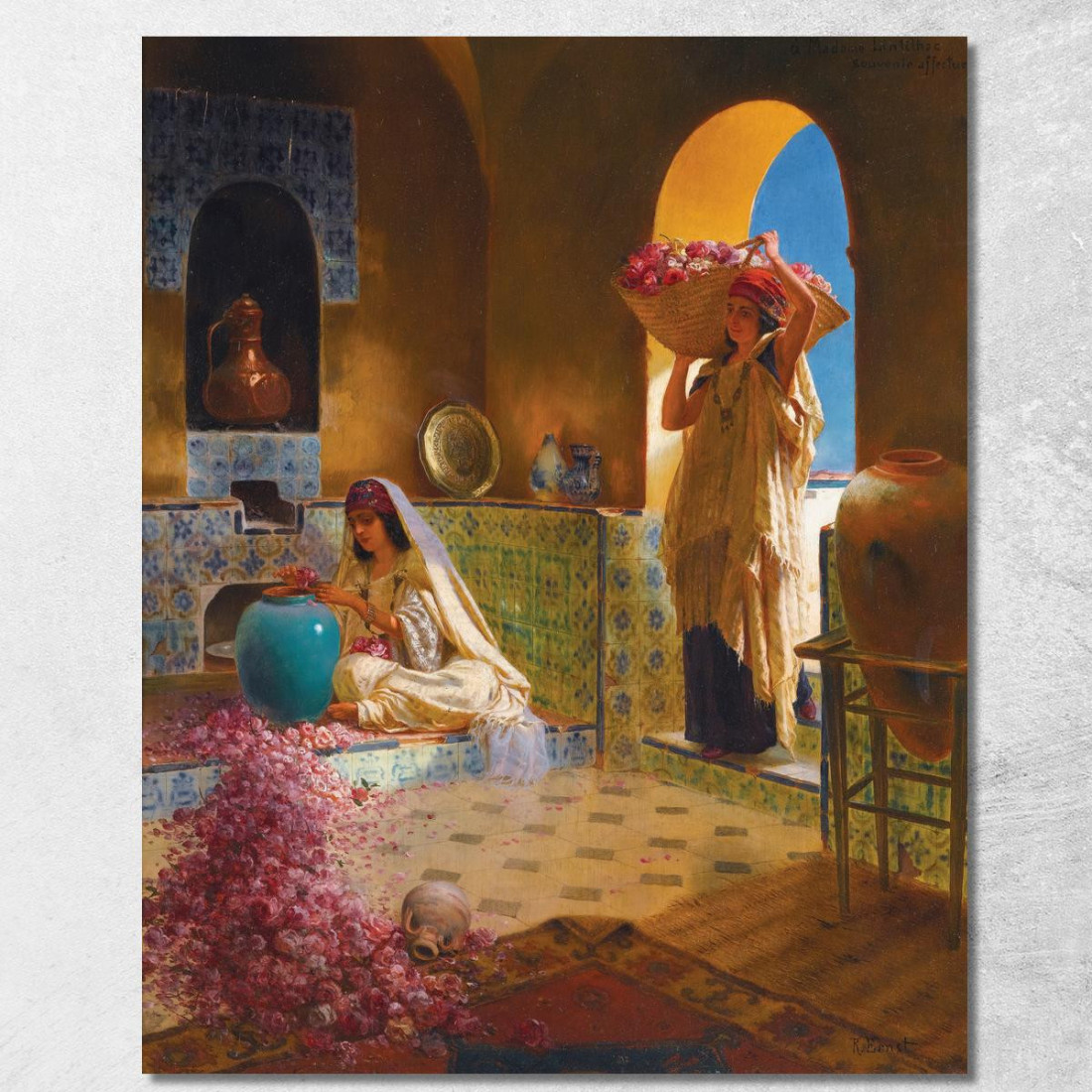 I Profumieri Rudolf Ernst rer62 quadro stampato su tela I Profumieri Rudolf Ernst rer62 quadro stampato su tela