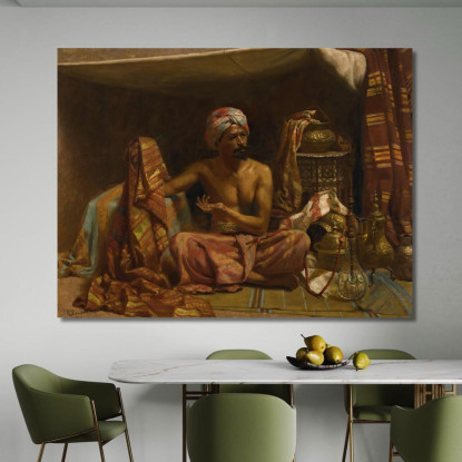 Il Mercante Di Tappeti Rudolf Ernst rer64 quadro stampato su tela