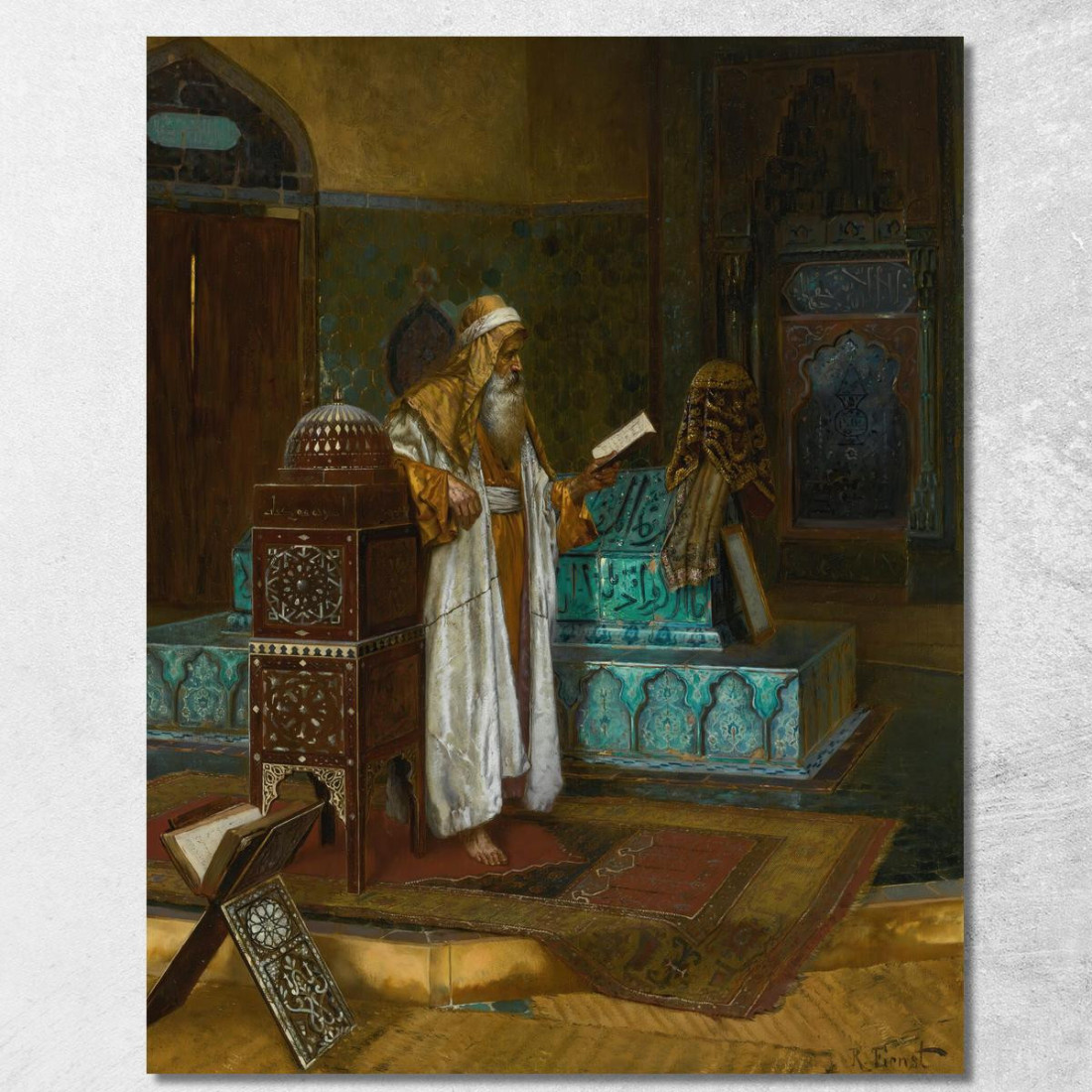 La Tomba Del Sultano Mehmet I Rudolf Ernst rer67 quadro stampato su tela La Tomba Del Sultano Mehmet I Rudolf Ernst rer67 quadro stampato su tela
