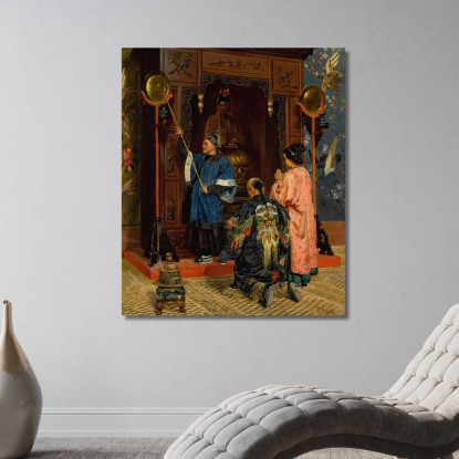 Fedeli In Preghiera Presso Un Santuario Buddhista Rudolf Ernst rer73 quadro stampato su tela