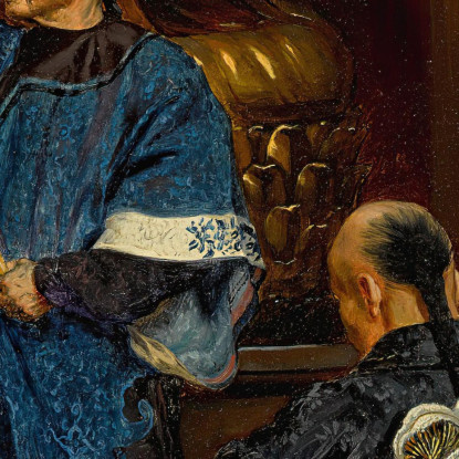 Fedeli In Preghiera Presso Un Santuario Buddhista Rudolf Ernst rer73 quadro stampato su tela
