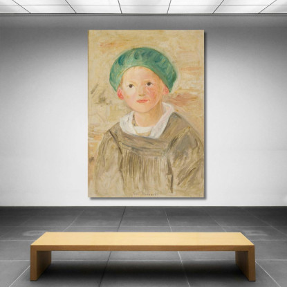 Ragazzo Con Berretto Verde Tadeusz Makowski tmk15 quadro stampato su tela