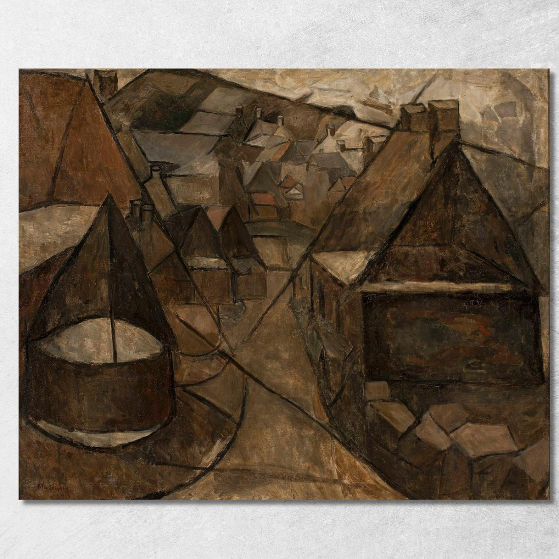 Paesaggio Bretone Con Un Pozzo Tadeusz Makowski tmk18 quadro stampato su tela Paesaggio Bretone Con Un Pozzo Tadeusz Makowski tmk18 quadro stampato su tela