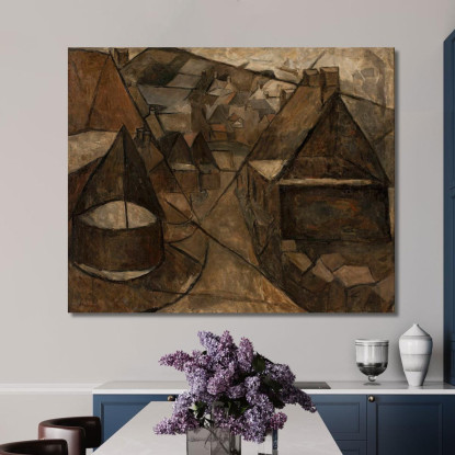 Paesaggio Bretone Con Un Pozzo Tadeusz Makowski tmk18 quadro stampato su tela