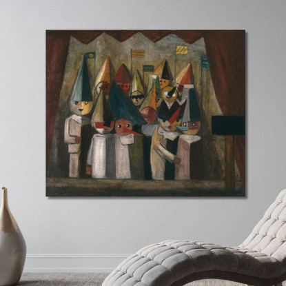 Teatro Dei Bambini Tadeusz Makowski tmk32 quadro stampato su tela