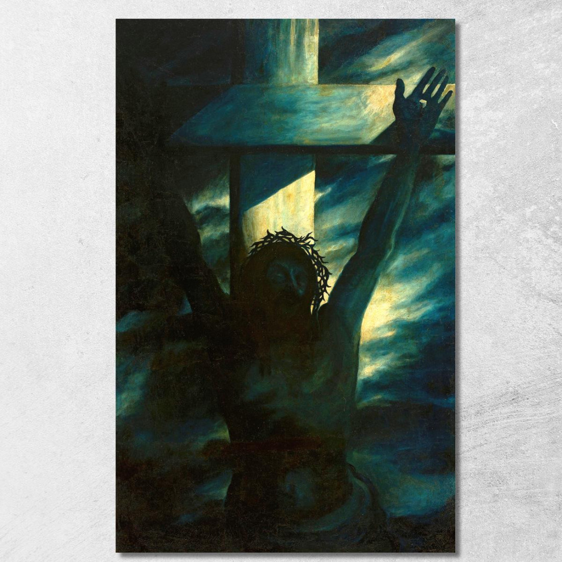 Cristo Sulla Croce Tadeusz Makowski tmk33 quadro stampato su tela Cristo Sulla Croce Tadeusz Makowski tmk33 quadro stampato su tela