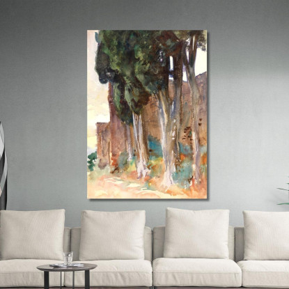 Alhambra Di Granada John Singer Sargent jss10 quadro stampato su tela