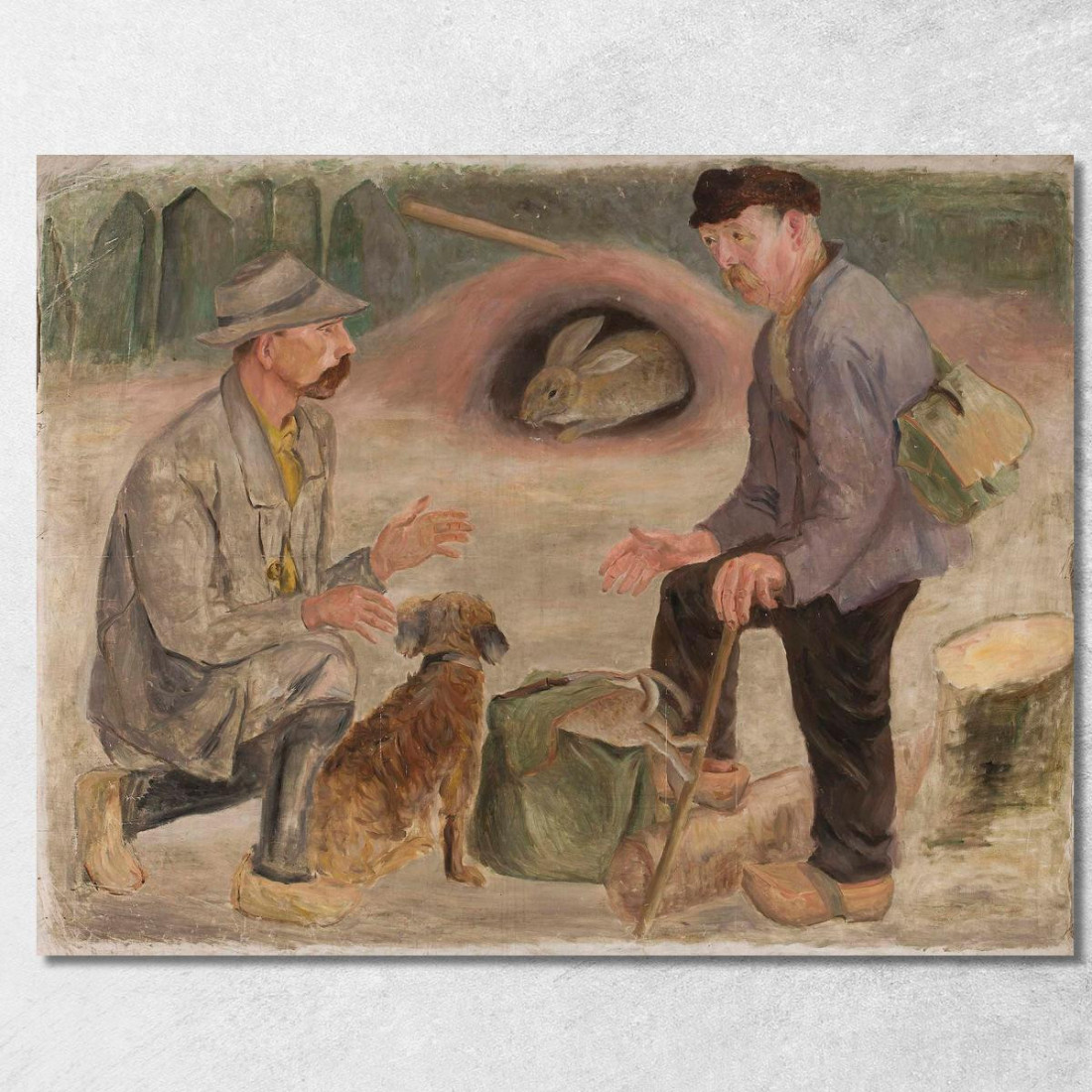 Conversazione Con Un Cacciatore Tadeusz Makowski tmk34 quadro stampato su tela Conversazione Con Un Cacciatore Tadeusz Makowski tmk34 quadro stampato su tela