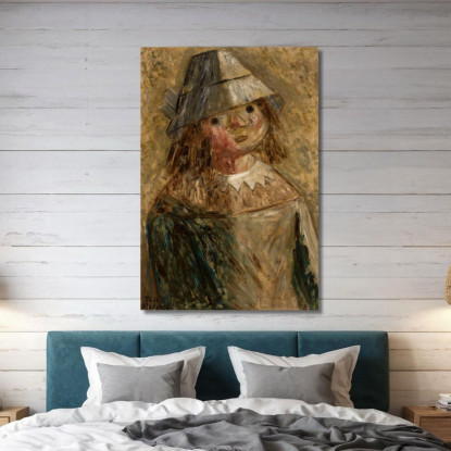 Bambina Con Cappello Tadeusz Makowski tmk46 quadro stampato su tela