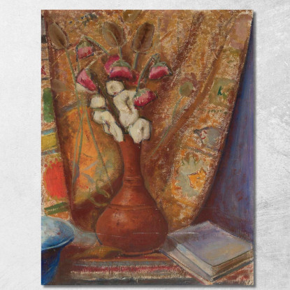 Fiori In Un Vaso Di Terracotta Tadeusz Makowski tmk59 quadro stampato su tela