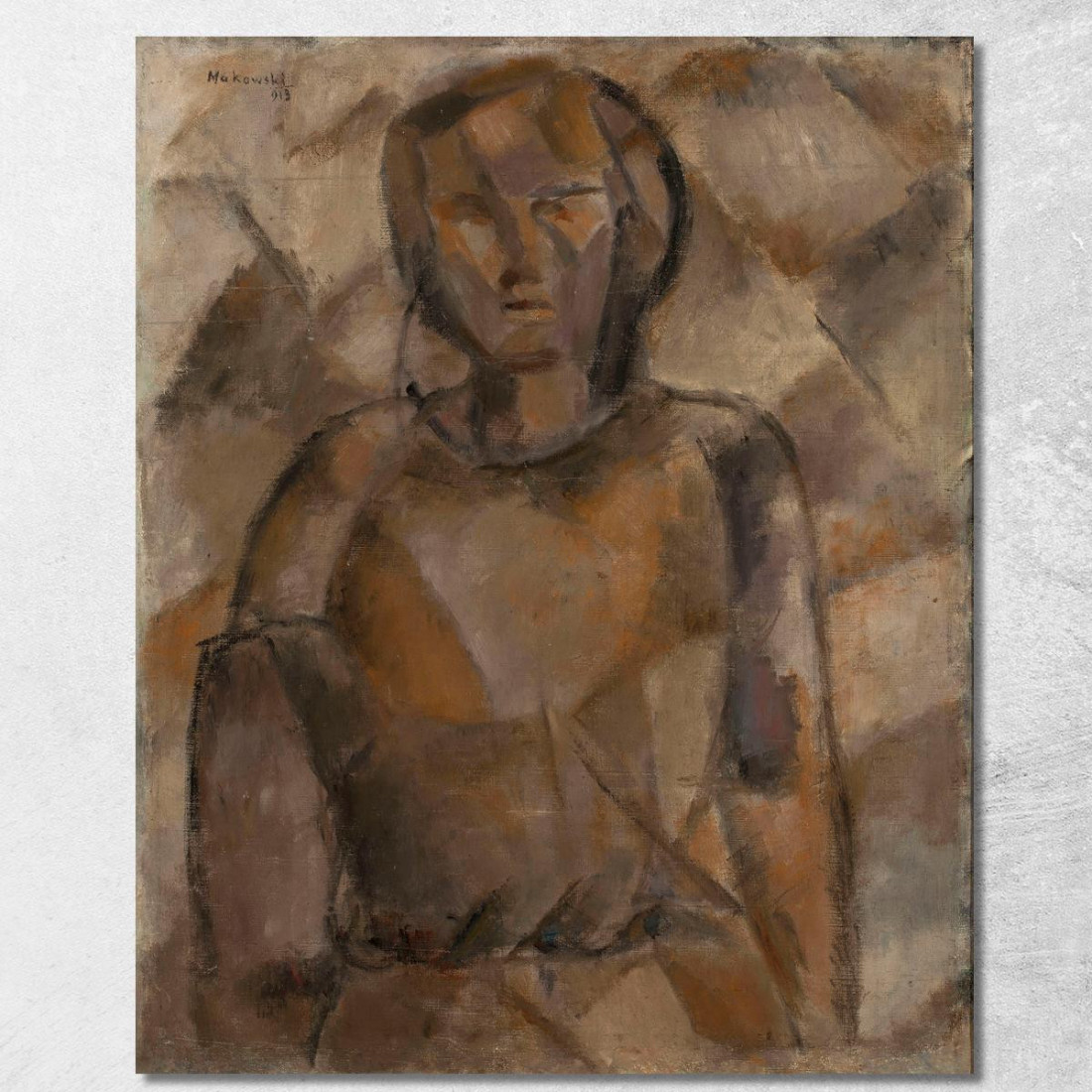 Ragazza Tadeusz Makowski tmk66 quadro stampato su tela Ragazza Tadeusz Makowski tmk66 quadro stampato su tela