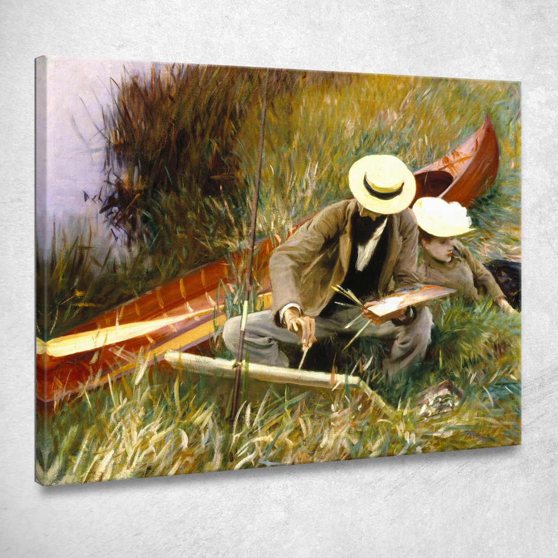 Uno Studio All'Aperto John Singer Sargent jss15 quadro stampato su tela Uno Studio All'Aperto John Singer Sargent jss15 quadro stampato su tela