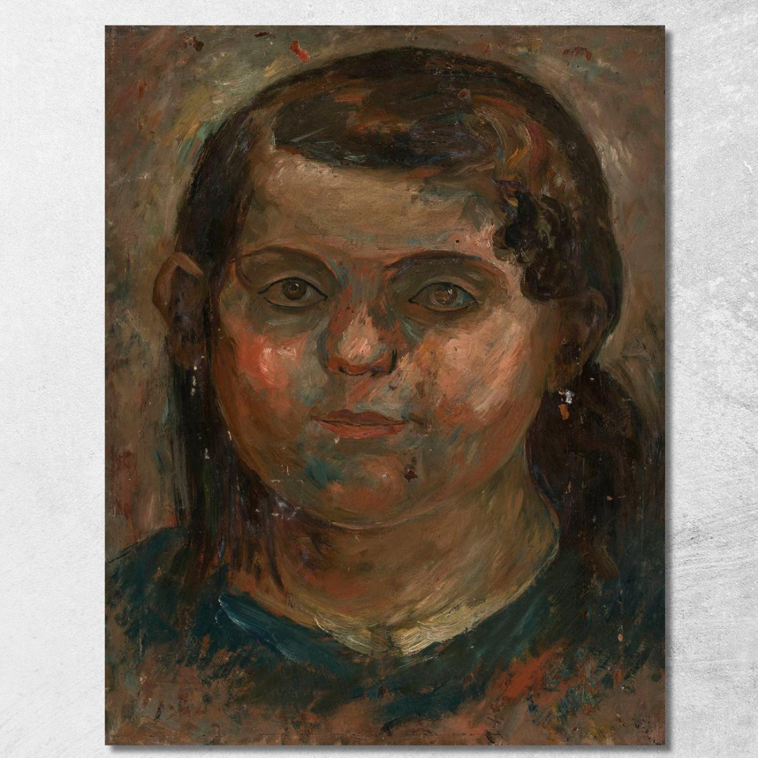 Testa Di Una Bambina In Un Vestito Blu Tadeusz Makowski tmk77 quadro stampato su tela Testa Di Una Bambina In Un Vestito Blu Tadeusz Makowski tmk77 quadro stampato su tela