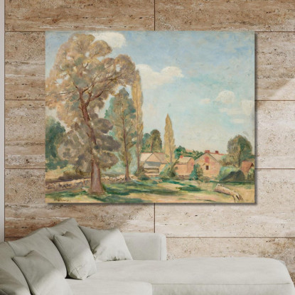 Paesaggio Rurale Con Alberi Tadeusz Makowski tmk89 quadro stampato su tela