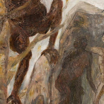 Paesaggio Con Una Scimmia Tadeusz Makowski tmk96 quadro stampato su tela