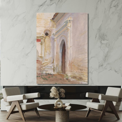 Portale Ad Arco John Singer Sargent jss18 quadro stampato su tela