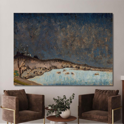 Paesaggio Con Nuvole Tadeusz Makowski tmk99 quadro stampato su tela