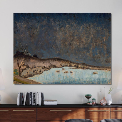 Paesaggio Con Nuvole Tadeusz Makowski tmk99 quadro stampato su tela