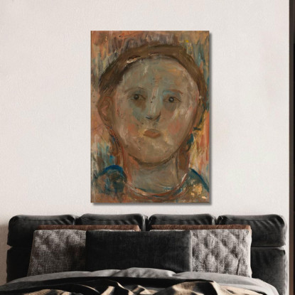 Testa Di Bambina Tadeusz Makowski tmk111 quadro stampato su tela