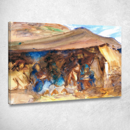 Tenda Beduina John Singer Sargent jss21 quadro stampato su tela