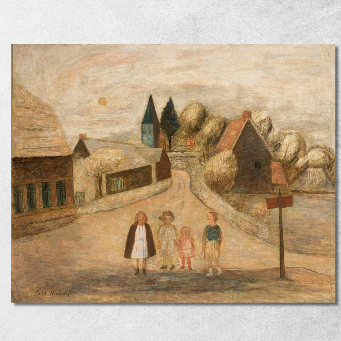 Paesaggio Normanno Breuilpont Tadeusz Makowski tmk128 quadro stampato su tela Paesaggio Normanno Breuilpont Tadeusz Makowski tmk128 quadro stampato su tela