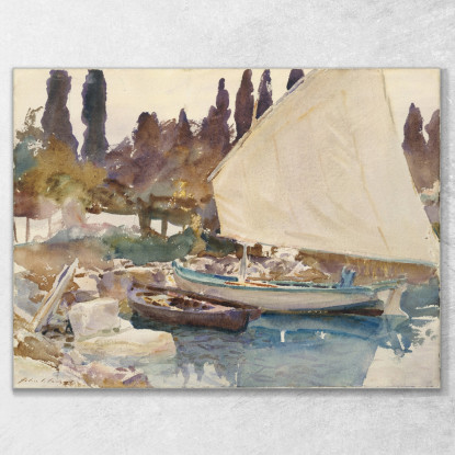 Barche 2 John Singer Sargent jss24 quadro stampato su tela