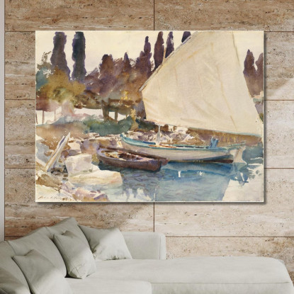 Barche 2 John Singer Sargent jss24 quadro stampato su tela