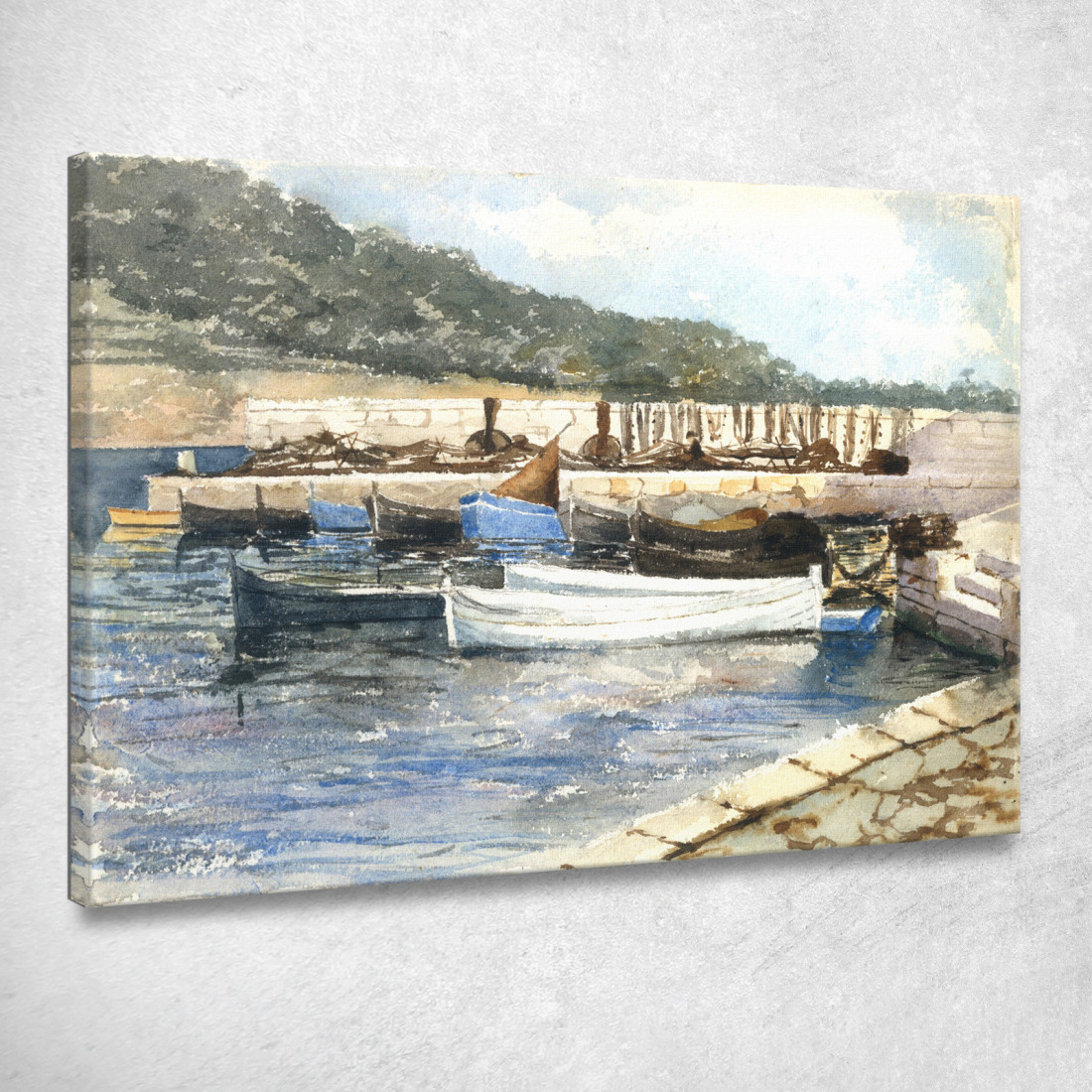 Barche John Singer Sargent jss25 quadro stampato su tela Barche John Singer Sargent jss25 quadro stampato su tela