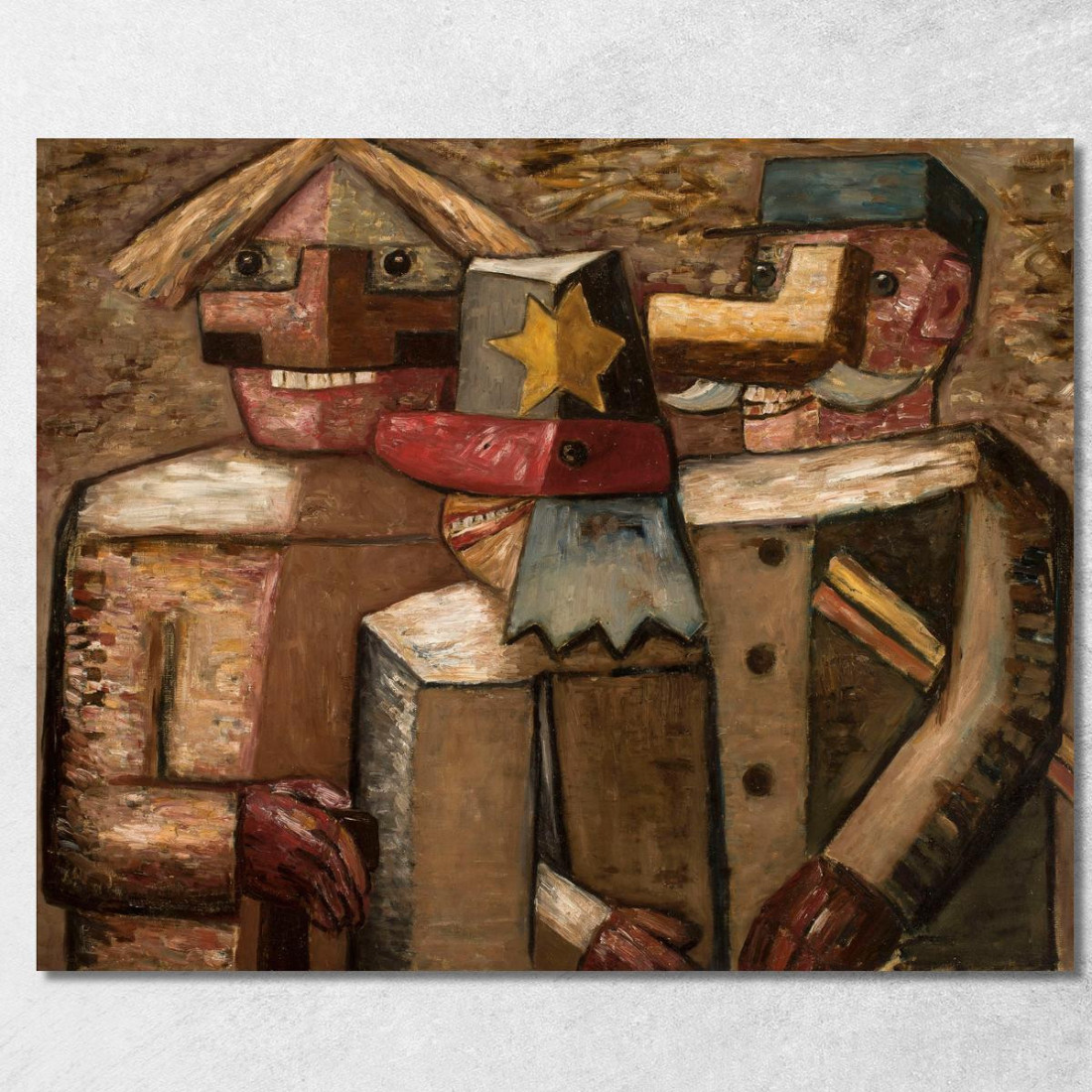 Ferroviari Tadeusz Makowski tmk151 quadro stampato su tela Ferroviari Tadeusz Makowski tmk151 quadro stampato su tela