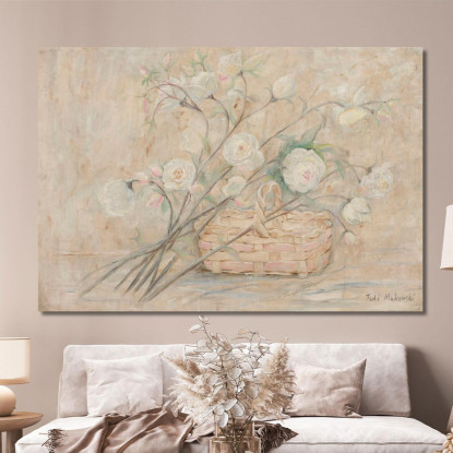Rosa Con Un Cesto Tadeusz Makowski tmk161 quadro stampato su tela