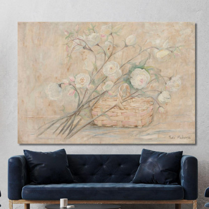 Rosa Con Un Cesto Tadeusz Makowski tmk161 quadro stampato su tela