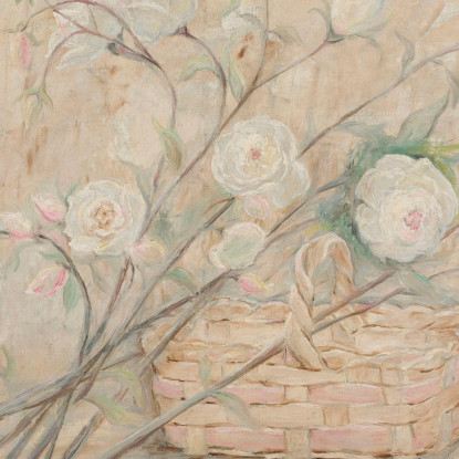 Rosa Con Un Cesto Tadeusz Makowski tmk161 quadro stampato su tela
