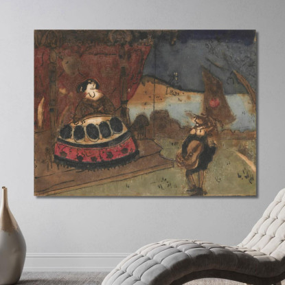 Serenata Tadeusz Makowski tmk171 quadro stampato su tela