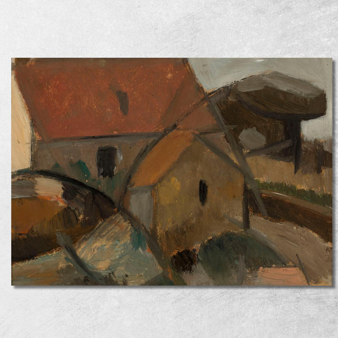 Piccola Casa Con Un Tetto Rosso Tadeusz Makowski tmk175 quadro stampato su tela Piccola Casa Con Un Tetto Rosso Tadeusz Makowski tmk175 quadro stampato su tela