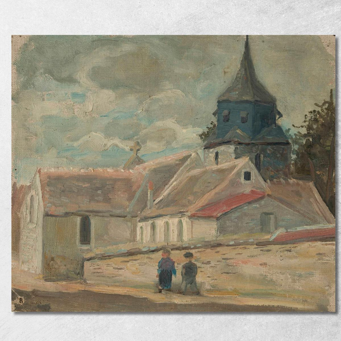 Piccola Chiesa Di Villaggio A Breuilpont Tadeusz Makowski tmk177 quadro stampato su tela Piccola Chiesa Di Villaggio A Breuilpont Tadeusz Makowski tmk177 quadro stampato su tela