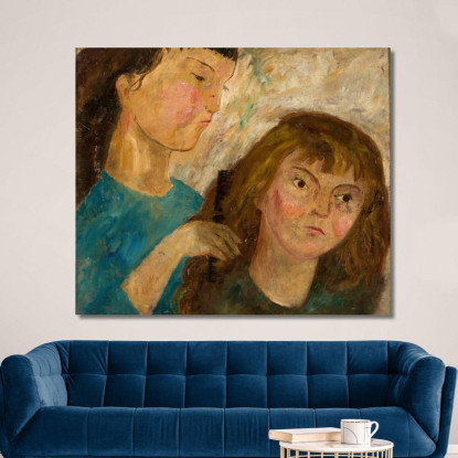 Toilette Tadeusz Makowski tmk182 quadro stampato su tela