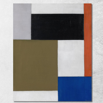 Composizione 2 Theo van Doesburg tvd4 quadro stampato su tela