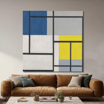 Composizione Simultanea Theo van Doesburg tvd19 quadro stampato su tela