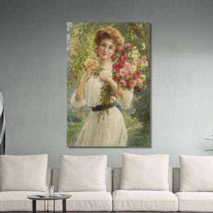 Bellezza Estiva Emile Vernon evr5 quadro stampato su tela