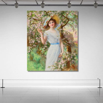 Fiori Di Ciliegio Emile Vernon evr6 quadro stampato su tela