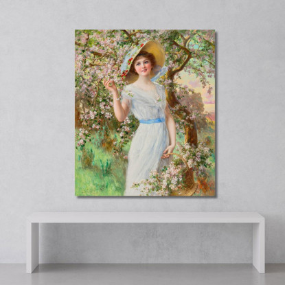 Fiori Di Ciliegio Emile Vernon evr6 quadro stampato su tela