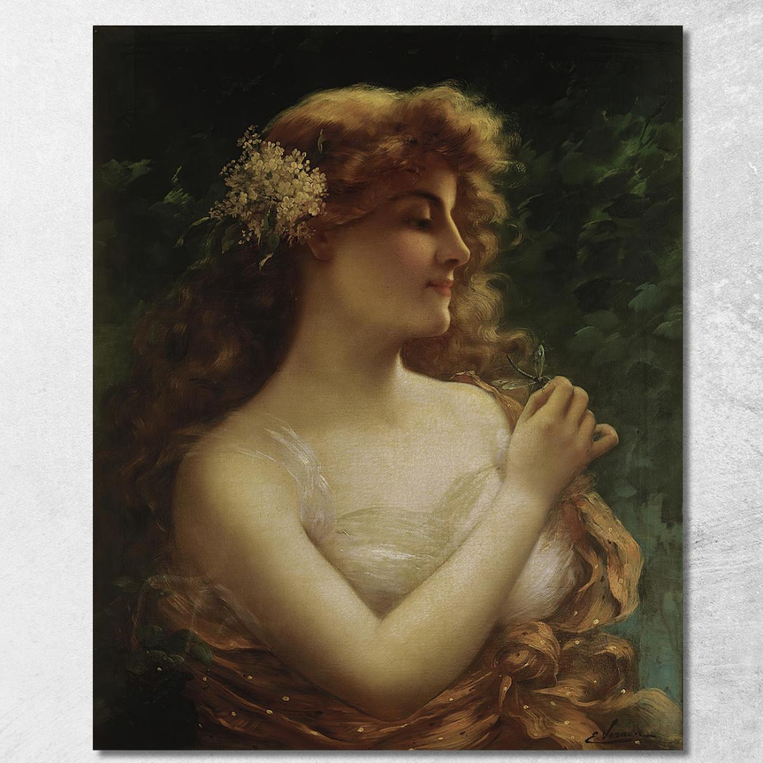 La Libellula Emile Vernon evr14 quadro stampato su tela La Libellula Emile Vernon evr14 quadro stampato su tela