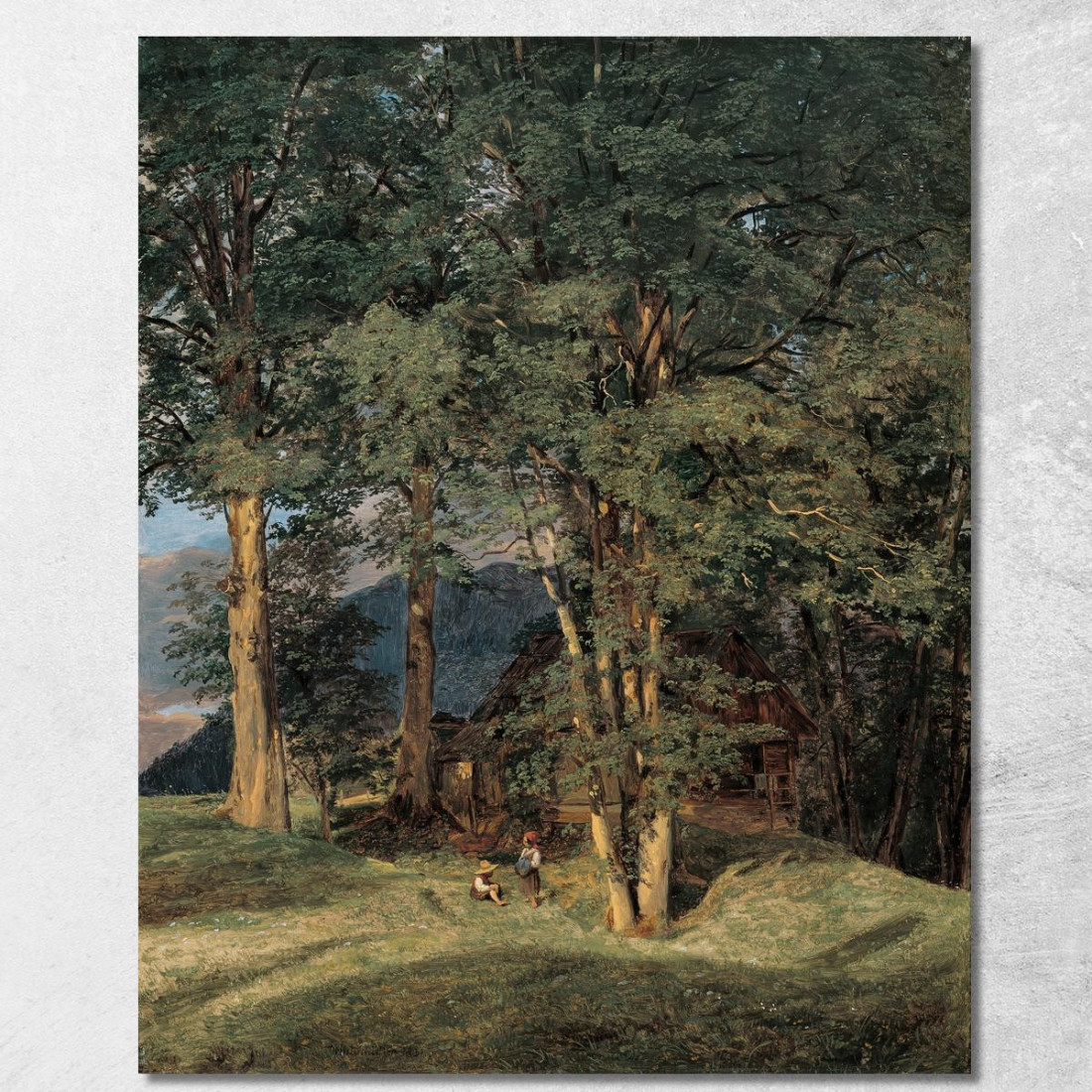 Alberi D'Acero Presso Ischl Ferdinand Georg Waldmüller fgw2 quadro stampato su tela Alberi D'Acero Presso Ischl Ferdinand Georg Waldmüller fgw2 quadro stampato su tela