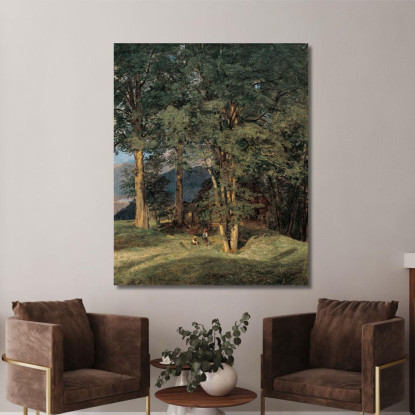 Alberi D'Acero Presso Ischl Ferdinand Georg Waldmüller fgw2 quadro stampato su tela