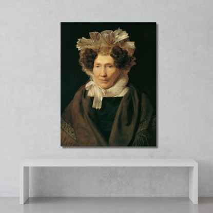 Anziana Donna Con Cuffia Bianca Ferdinand Georg Waldmüller fgw4 quadro stampato su tela